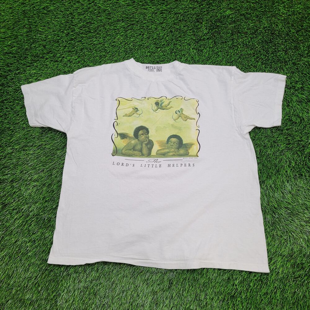 Vintage 80s Little Archangel Shirt Womens XL 23x25 Crop USA